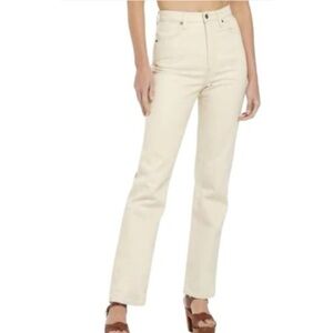 Aritzia Wilfred Free Denim Pants Cream